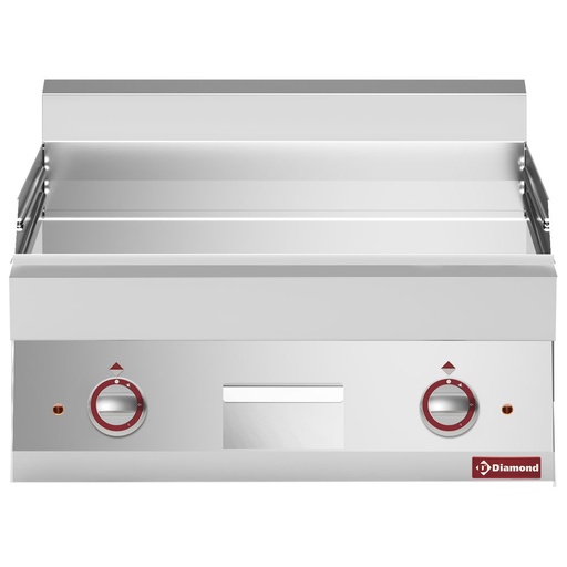 [E65/PLCD7T-N] Flat electric cooking plate -Top- chrome 