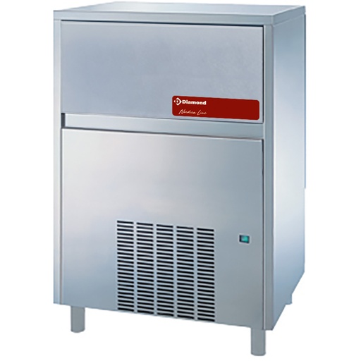 [ICEV250A] Flat ice cube maker 105 kg, with storage - AIR