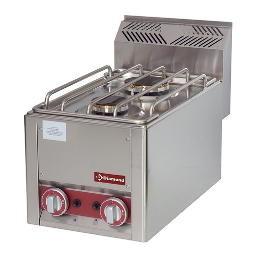 [GS6/2FT] Gas cooker 2 burners, -Top-