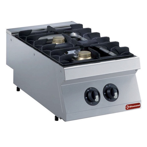 [G17/2F4T-N] Gas cooker 2 fires, 2x 5.5 KW -TOP-
