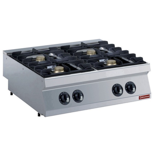 [G17/4F8T-N] Gas cooker 4 fires, 4x 5.5 KW -TOP-