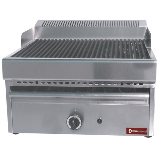 [GV641] Gas steam-grill with cooking grid in cast iron -Top-