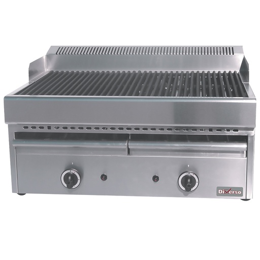 [WR-GV67-77] Gas steam-grill with cooking grid in cast iron -Top-