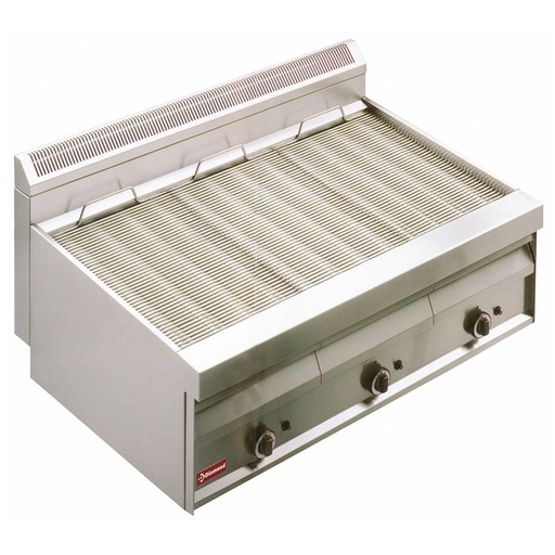 [GV1207] Gas steam-grill with grill in "O"-form -Top-