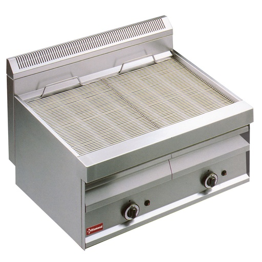 [GV807] Gas steam-grill with grill in "O"-form -Top-