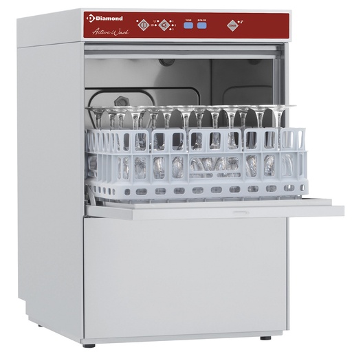 [D281/6B] Glasswasher squared basket 400x400 mm + anti-pollution device, AB type (Break Tank)