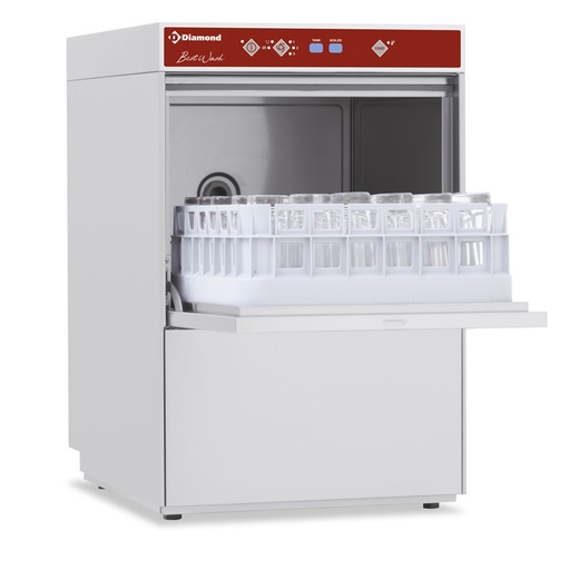 [DBS5/6-AC] Glass-washer, basket 400x400 mm " Full-HygiÃ¨ne ", with softener continuously
