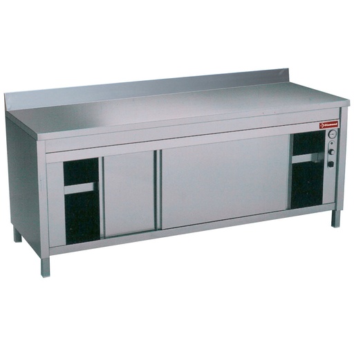 [TE207A/M] Heated workcabinet with sliding doors edge  