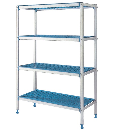 [RLA/464-4/N] Linear rack in anodised aluminium 4 levels