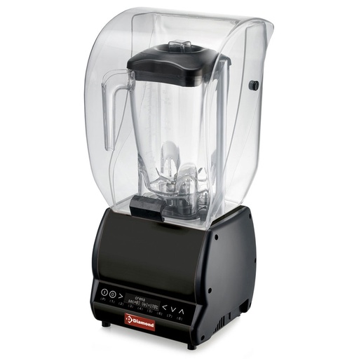 [BARMIX/W-CP] Professional Blender with sound shield, square glass 2 Liters, speed variator, programmable
