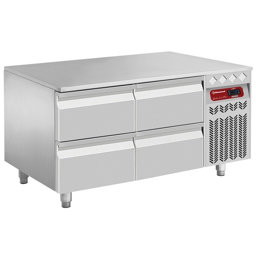 [N77/R212G-EL4] Refrigerate base, 4x1/2 drawers GN 1/1-h 100 mm
