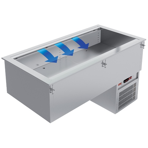 [IN/RCX15-PVV] Refrigerated basin element, ventilated, 4x GN 1/1