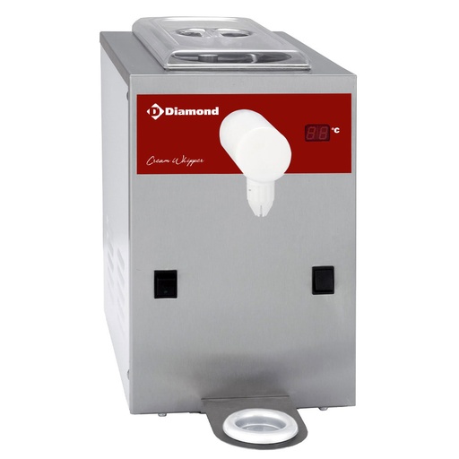 [MCV/5] Refrigerated cream whipper in stainless steel, tank 5 L (150 L/h)