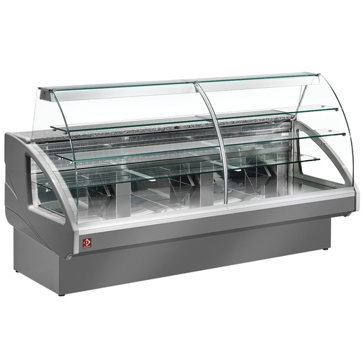 [UT22/G5-R2] Refrigerated display counter, static, drawer system, without reserve - GREY
