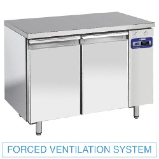 [TS2N/L] Refrigerated tables, ventilated, 2 doors GN 1/1, (without group)