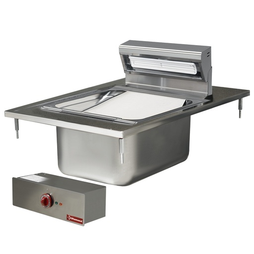 [EDI/SF4] Salting basin for fries GN1/1, electric, drop in