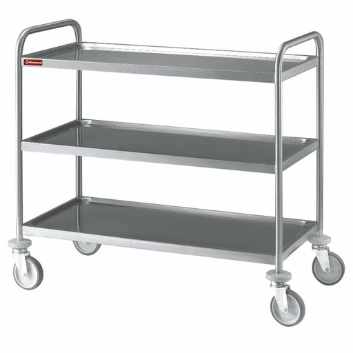 [CR3/100B] Serving trolley stainless steel 3 levels