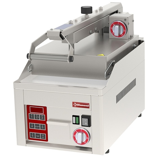 [PLC31/A6] Smooth, chrome Clam Grill, 2x 230/1V