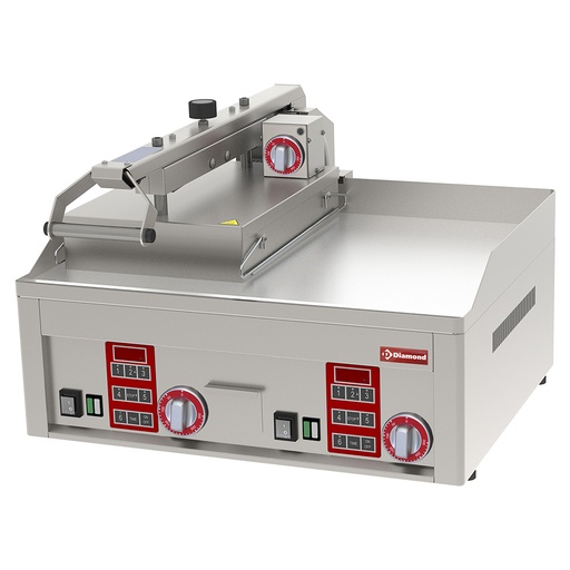 [PLC61/A9] Smooth, chrome Clam Grill, 3x 230/1V