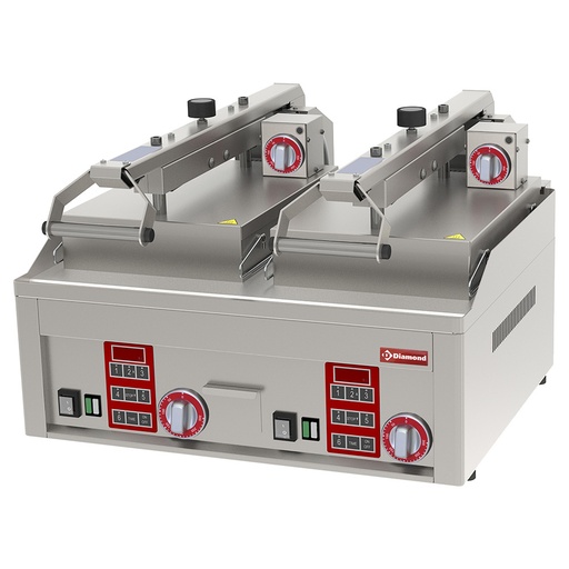 [PLC62/C12] Smooth, chrome Clam Grill, 4x 230/1V