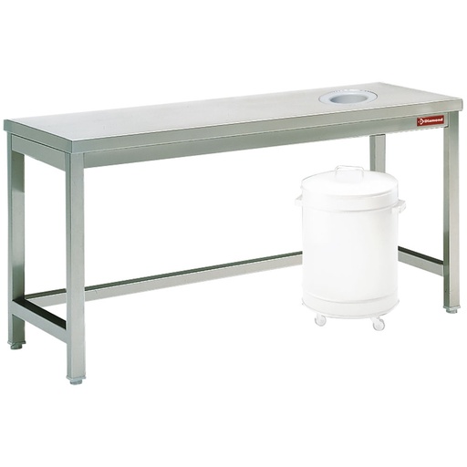 [TS1670] Sorting table with opening for waste 