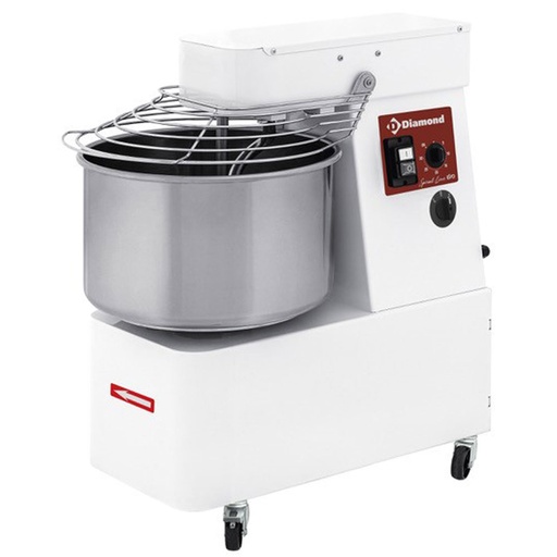 [FD42/T2V-S] Spiral kneader 42 liters, 2 speeds, timer, on wheels