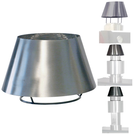 [CCX/ST] Stainless steel chimney dome (CBQ-060 & CBQ-075)