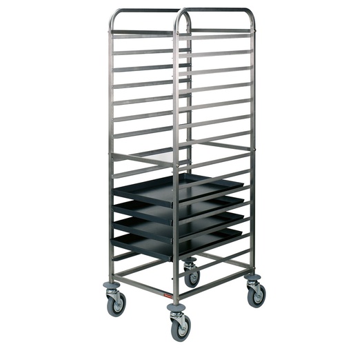 [EPZ/14] Stainless steel plate ladder, 14x 600x400 mm, 85 -mm space