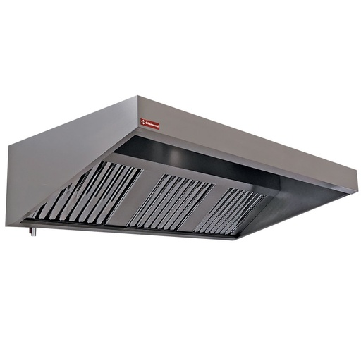 [CSL2000/N] Wall cooker hood 3 labyrinth filtres 500x500 mm