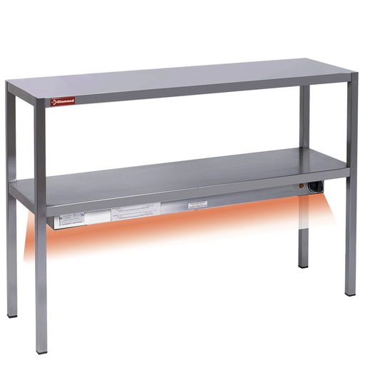 [RC102] Etagère de "chef" chauffante - 2 niveaux