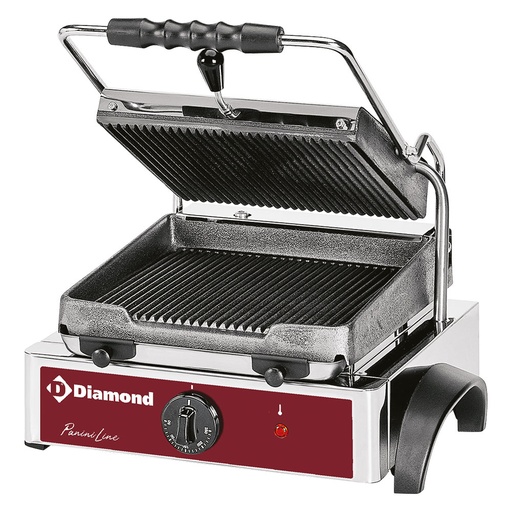[GR42] Grill panini électrique, plaques rainurées
